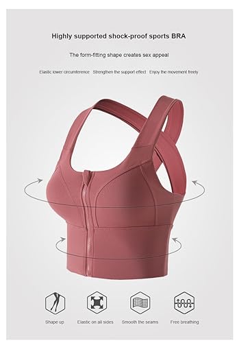 High Strength Front Zipper Sports BRA