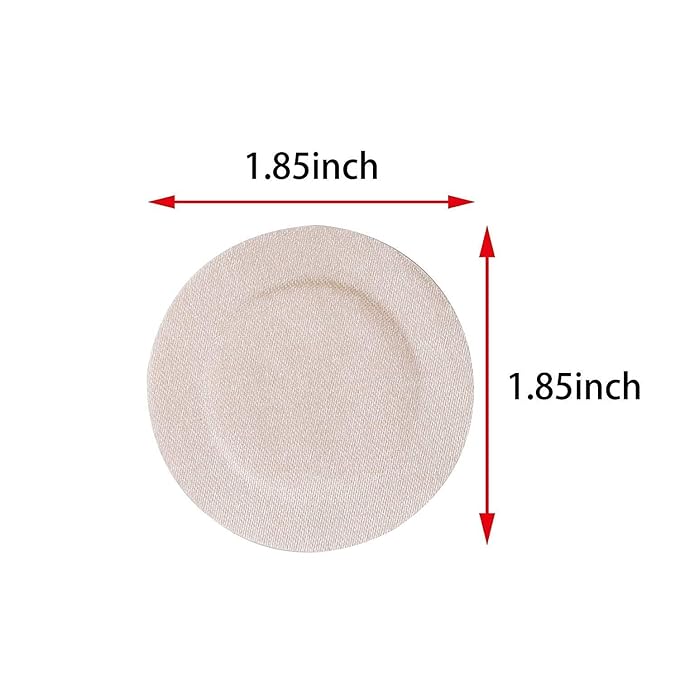 Nipple Pasties Cover (Beige) Adhesive Cotton Ultra Thin - Pack of 5 Pairs