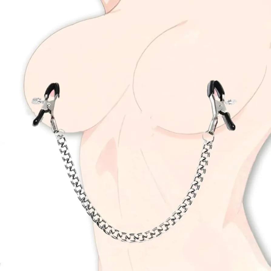 Adjustable Triple Chain Metal Nipple Clamps