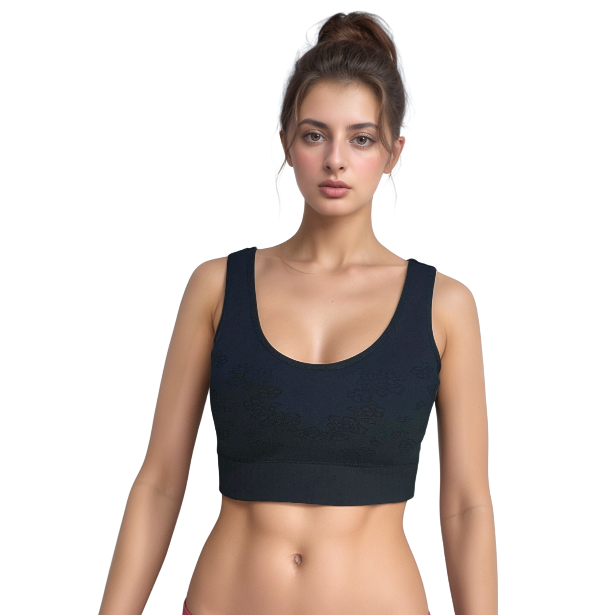Black yoga bra