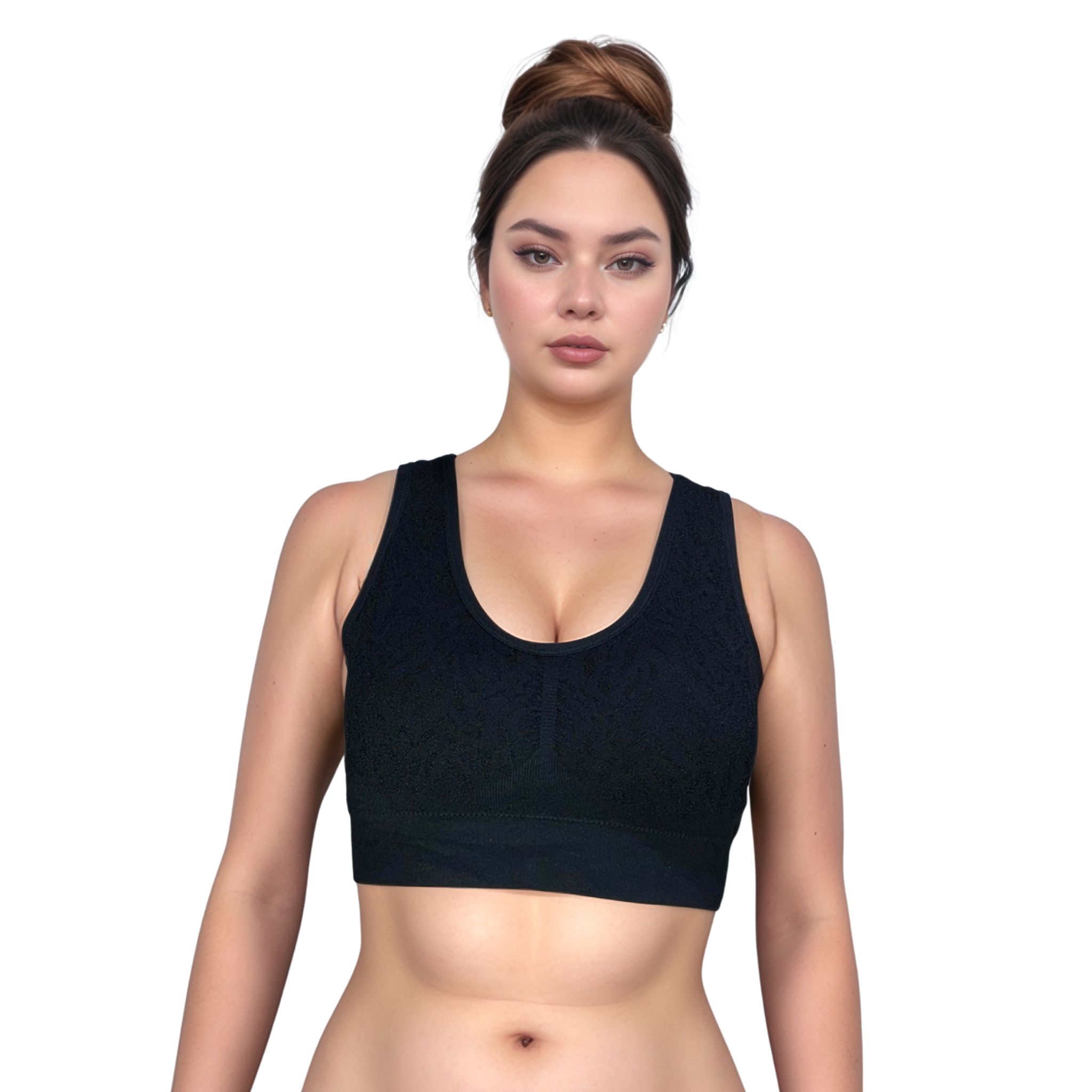 Black Seamless bra
