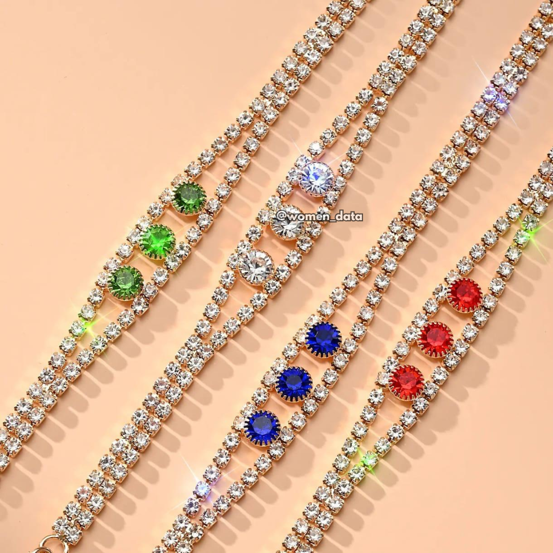 Luxury Crystal Rhinestone Bra Straps