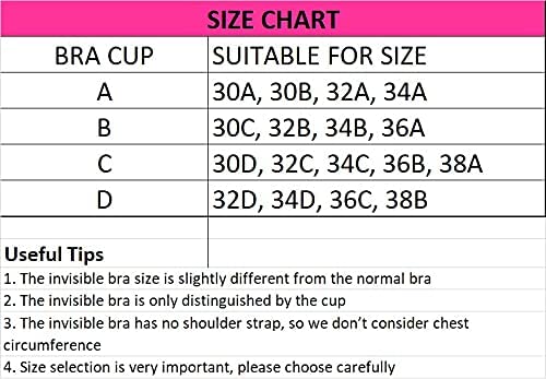 Nylon Padded Non-Wired Reusable Backless Strapless Push up Self Adhesive Sticky Bra