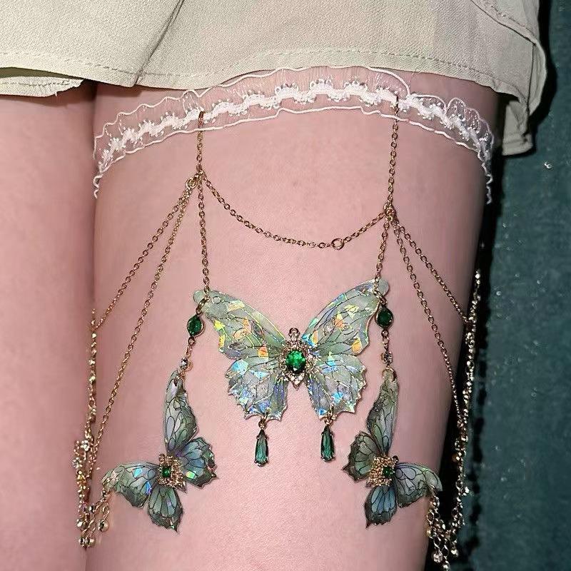 Butterfly Tassel Lace Leg Chain Jewelry