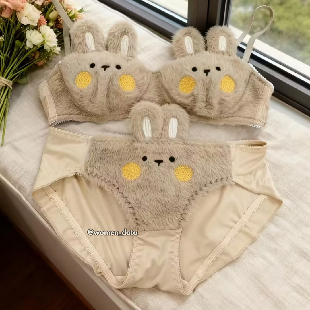 Cozy Cute Cartoon Innerwear Set