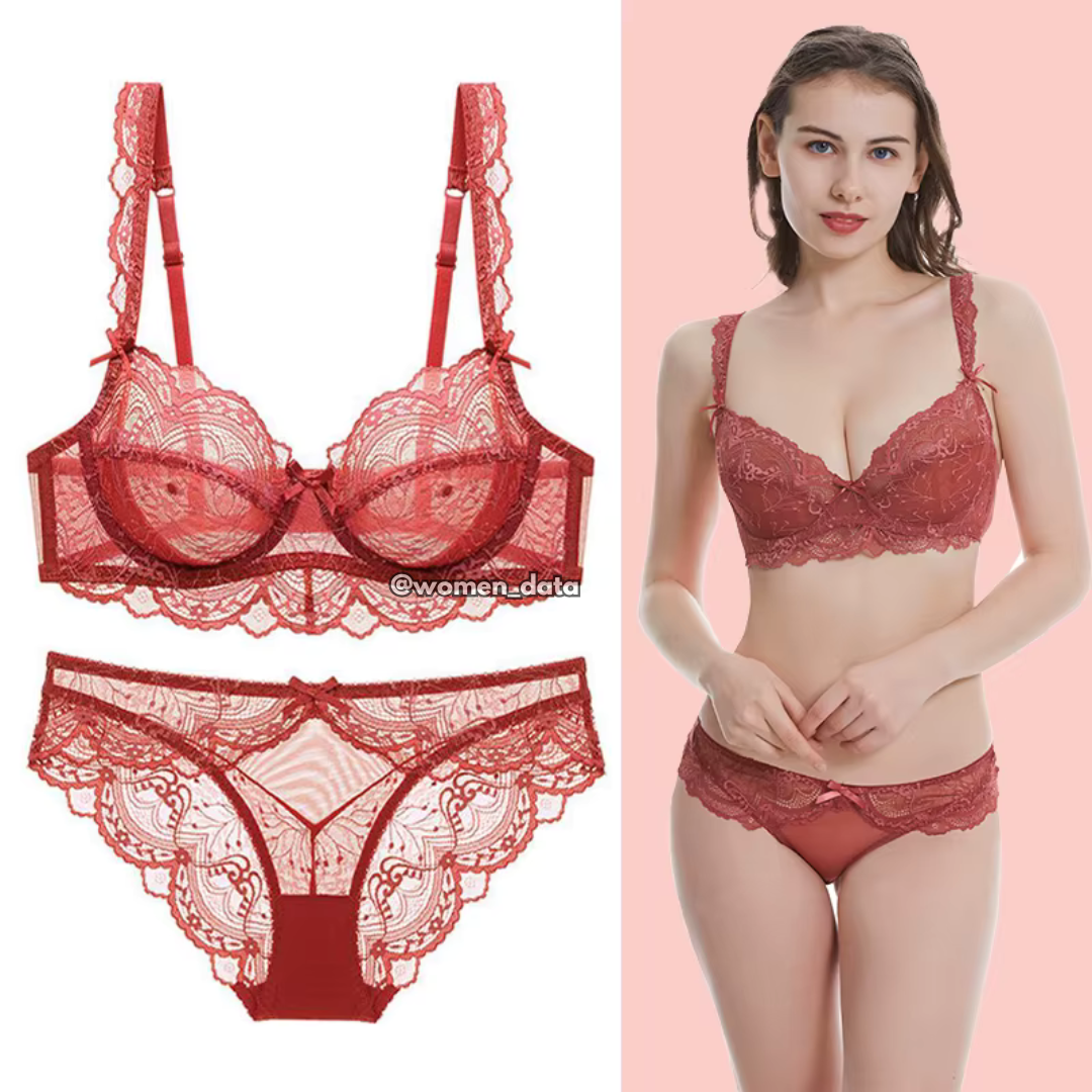 Designer Mesh Bra Panty Set