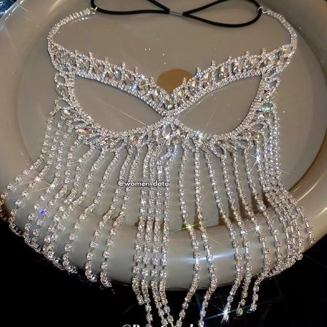 Diamond Tassel Face Jewelry
