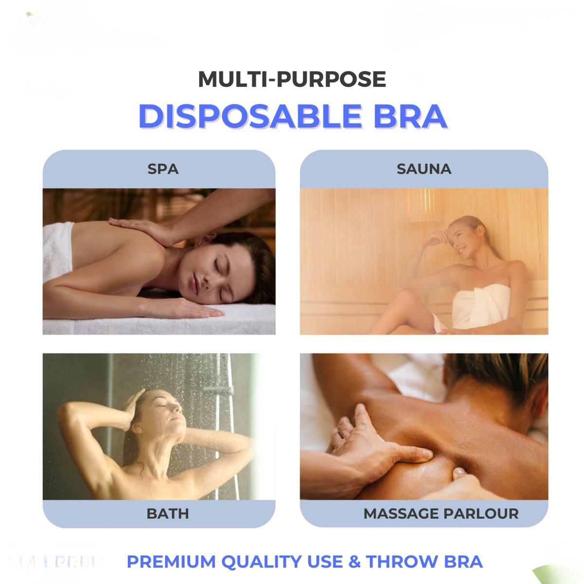 Disposable Bra for Women | Lightweight Strapless Travel Bra