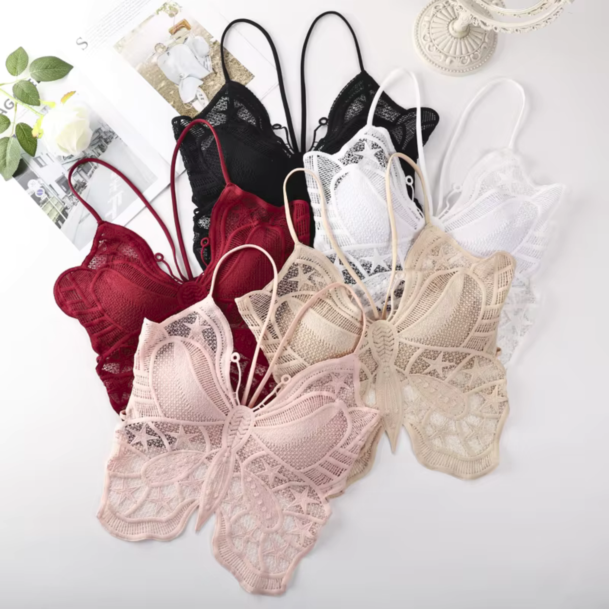 Embroidery Bra Tube Top for Women