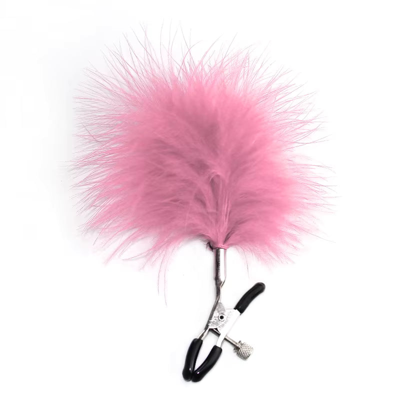Feather Adjustable Breast Clips for Fun Accessories