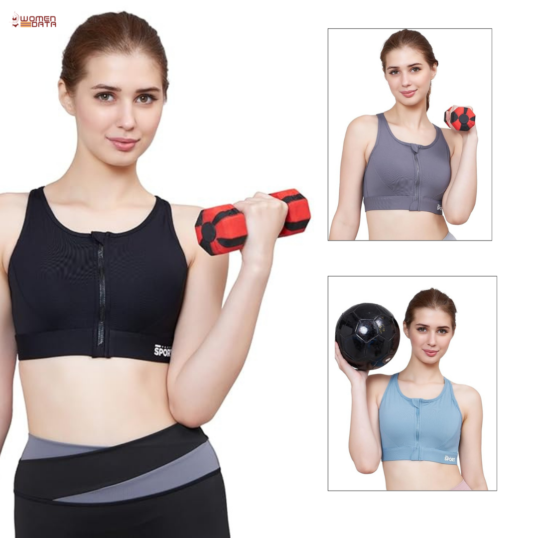 Front Zip High Support Racer back