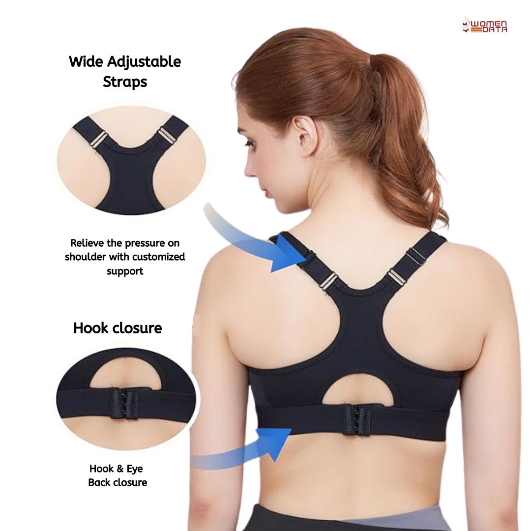 Front Zip High Support Racer back