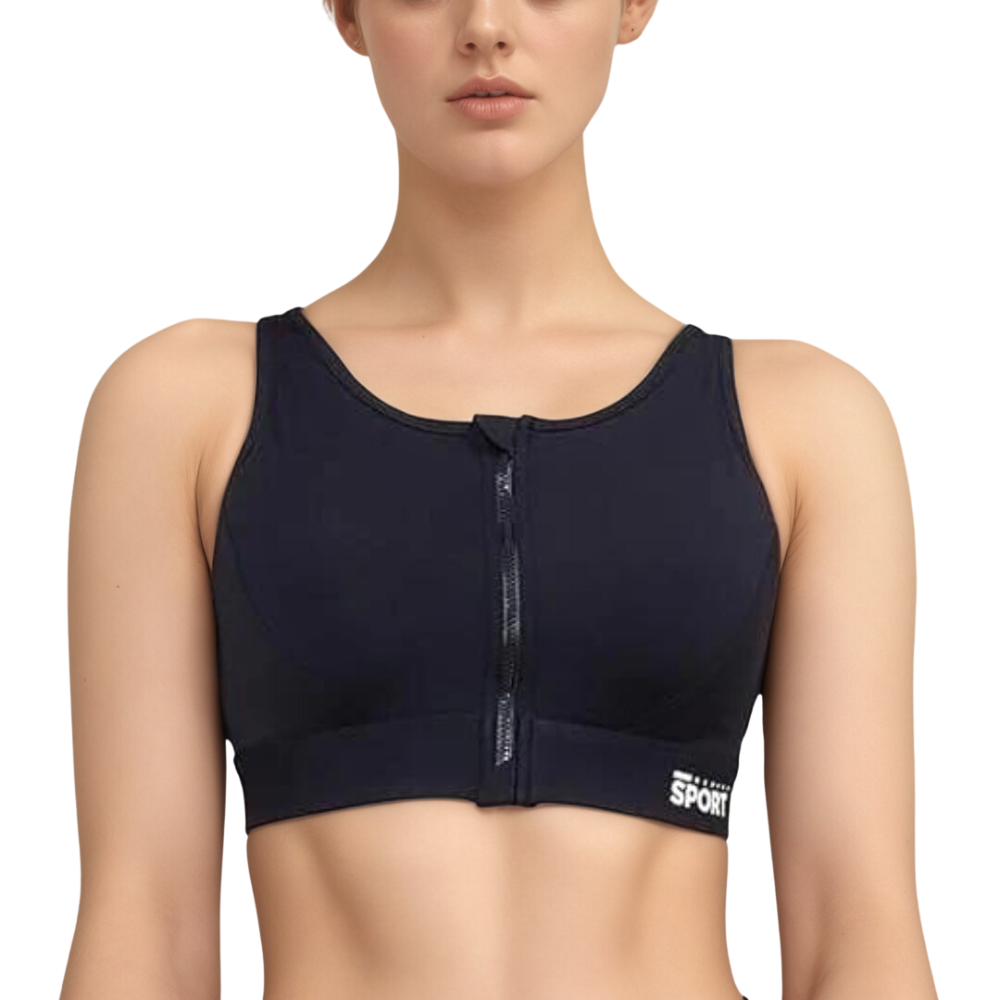 Front Zip High Support Racer back