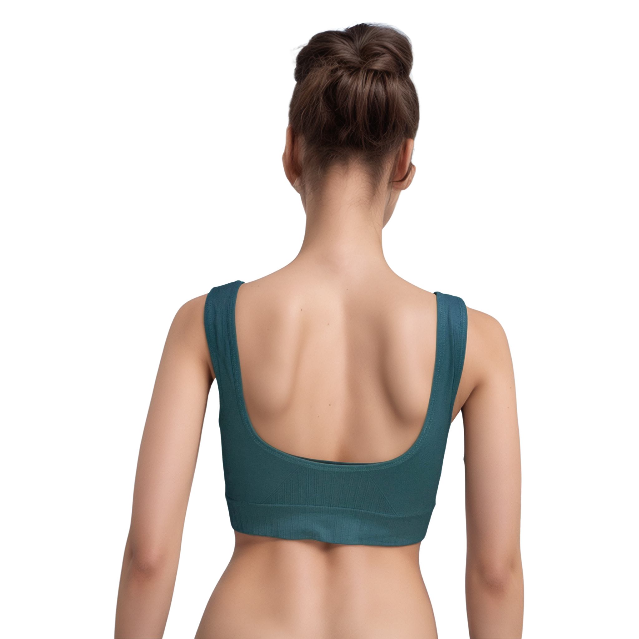 Green yoga bra