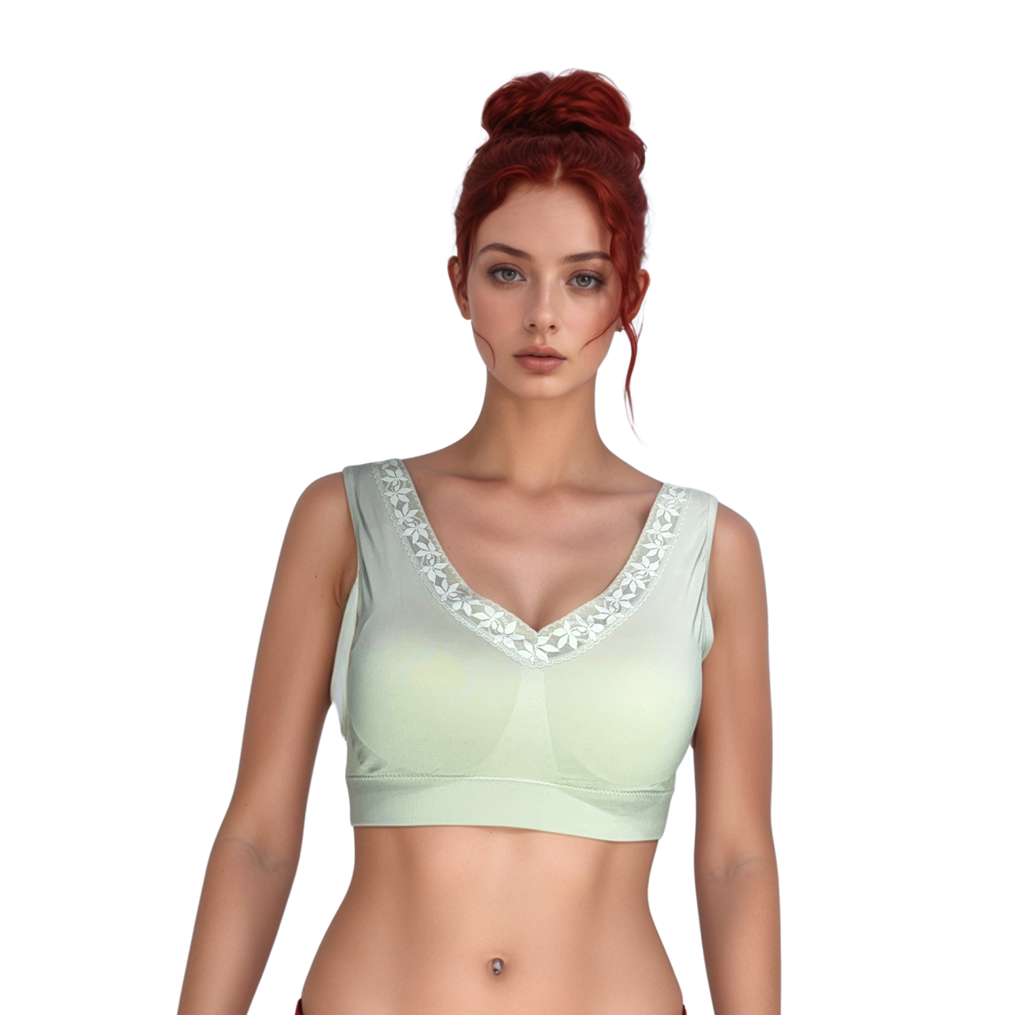 green bra tops