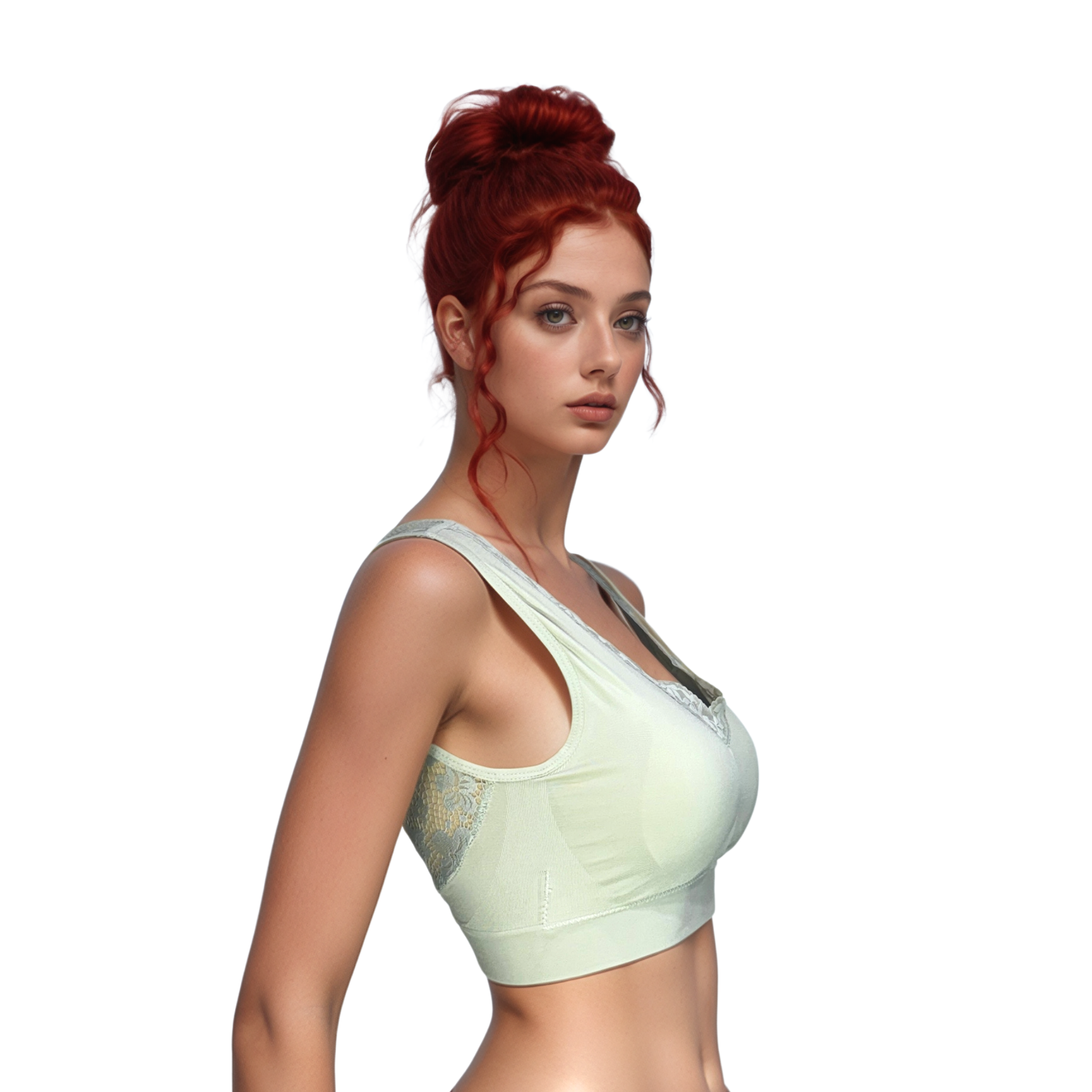 green bra tops