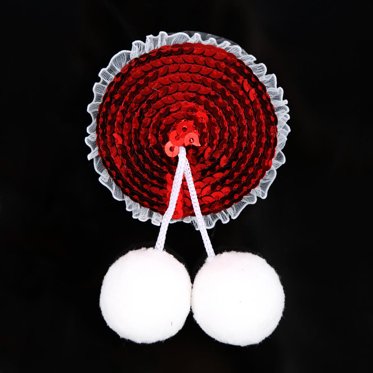 Red Sequin Cherry Nipple Covers