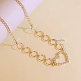 Heart Rhinestone Waist Chain