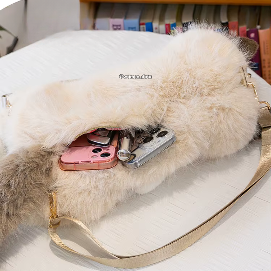 Kawaii Cat Plush Backpack with Meow Sound