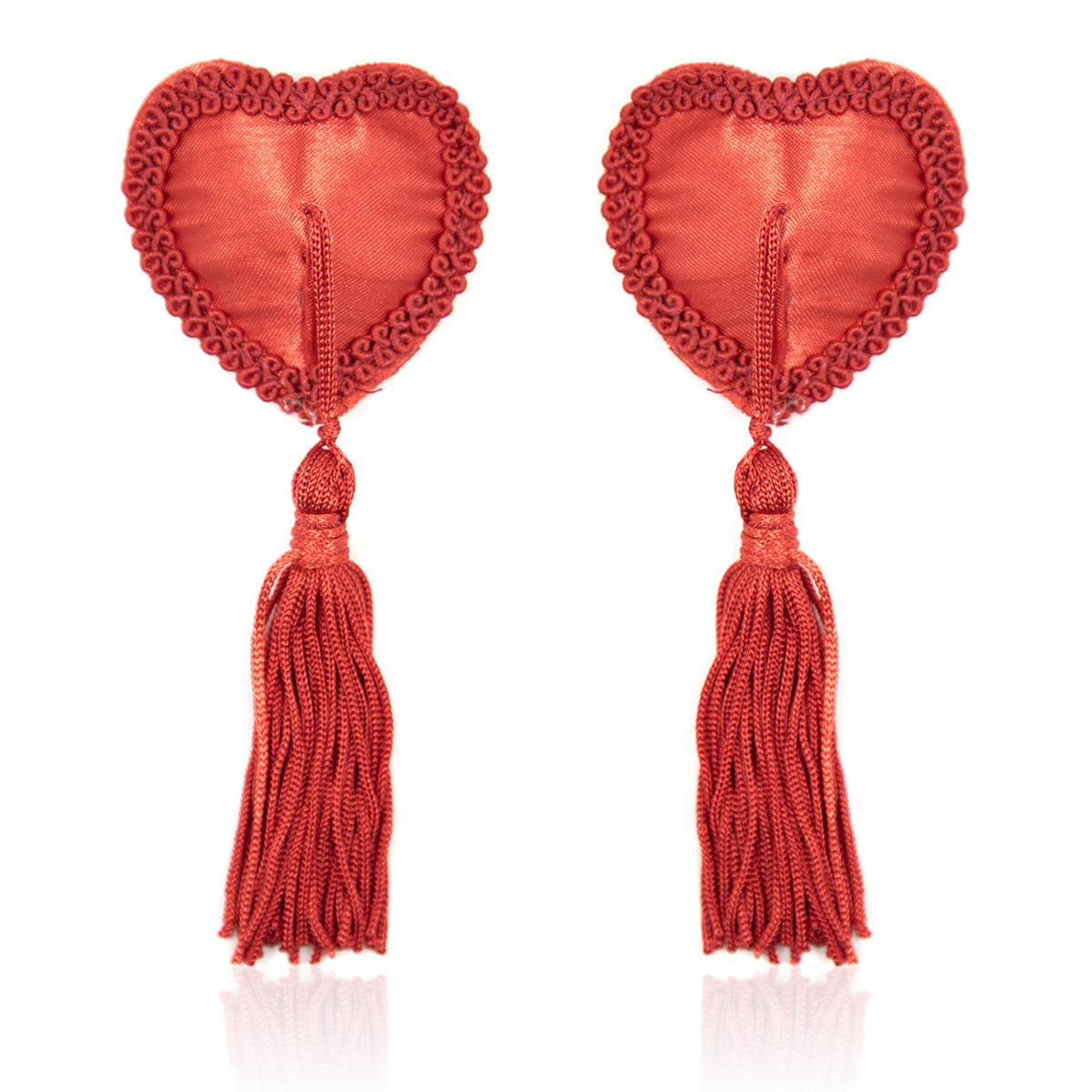 Lace Heart-shaped Fringed Breast Nipple Stickers