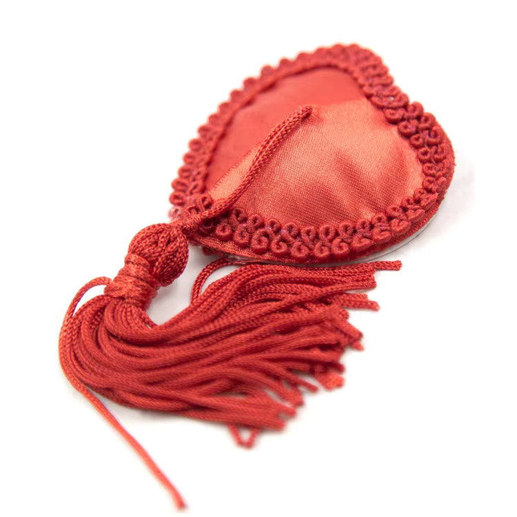 Lace Heart-shaped Fringed Breast Nipple Stickers