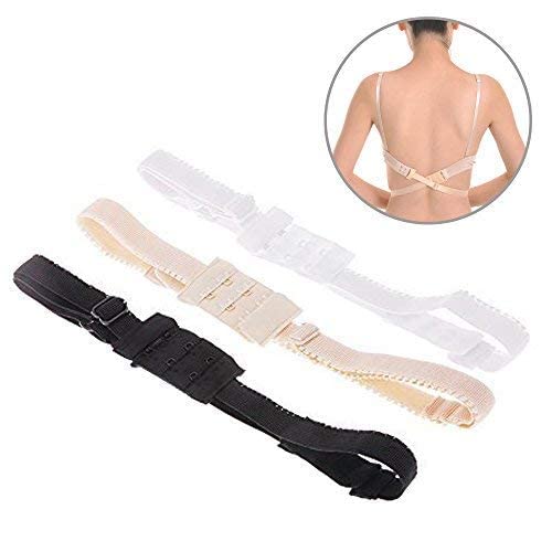 Low Back Bra Strap Converter Set for Women | 3-Piece Bra Extender Kit