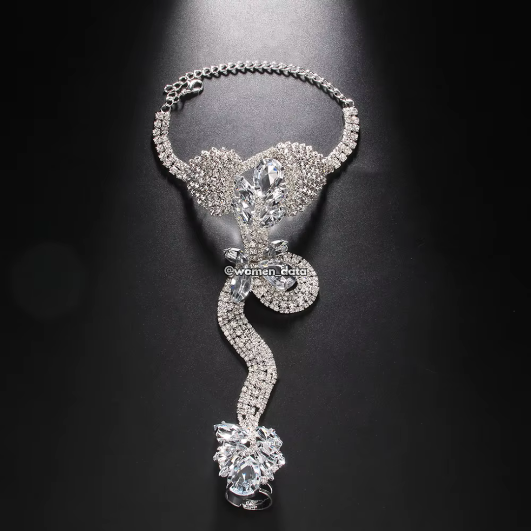 Luxury Crystal Snake Hand Bracelet