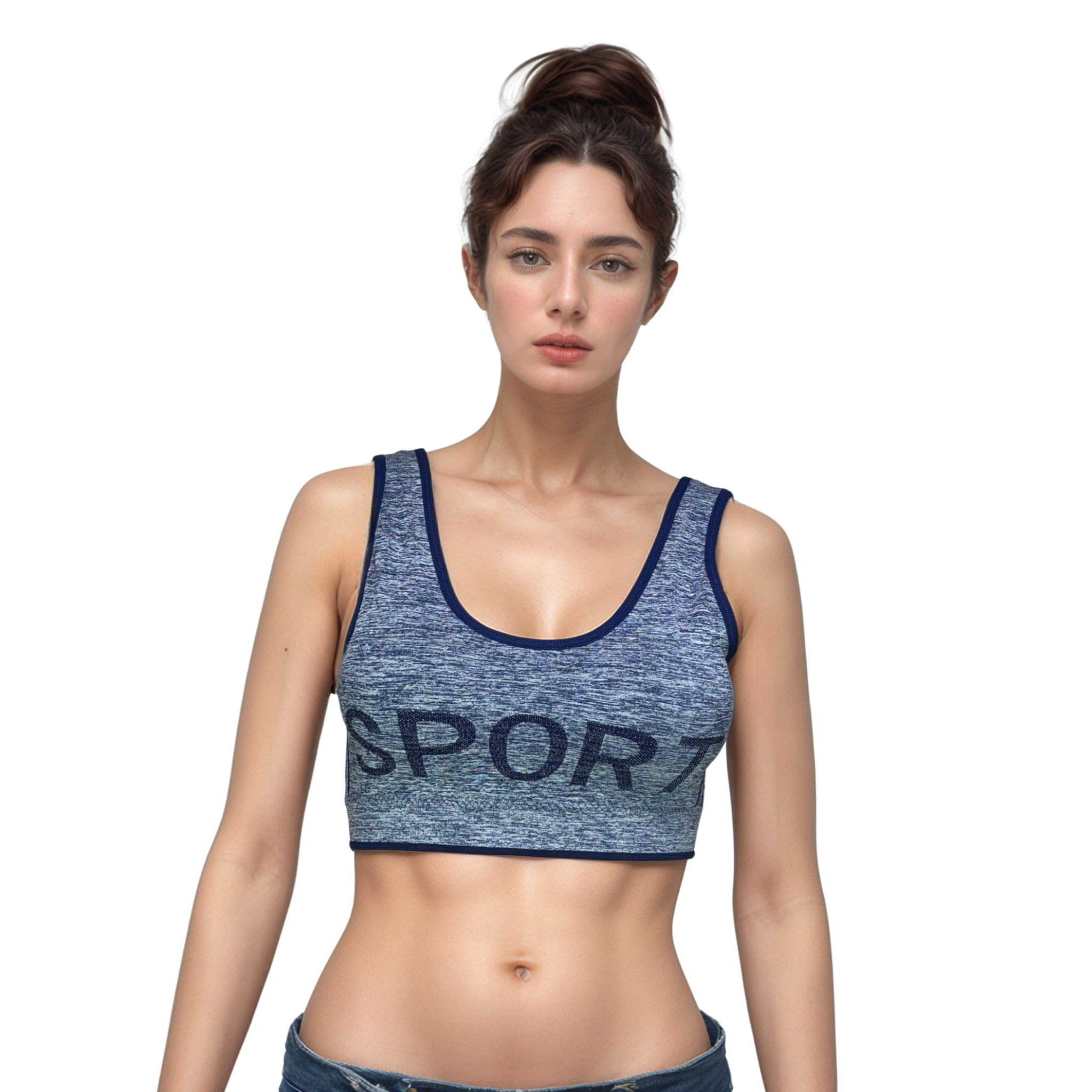 Blue Sports Bra