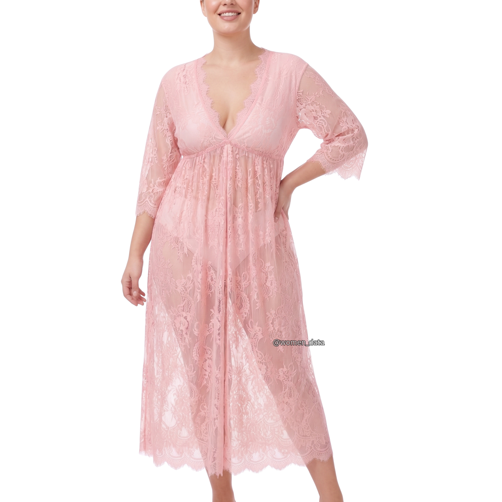 New Arrival See Through Short Sleeve Sleepwear Black Free Size Nylon