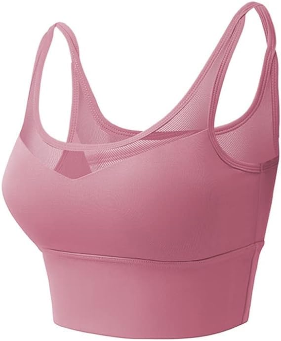 Seamless Lace Shockproof Push-Up Sports Bra