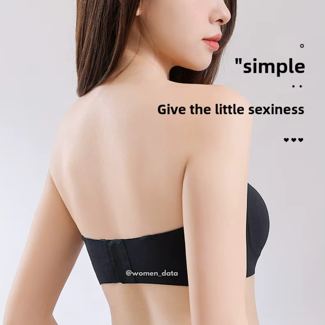 Seamless Invisible Bra with Detachable Transparent Straps