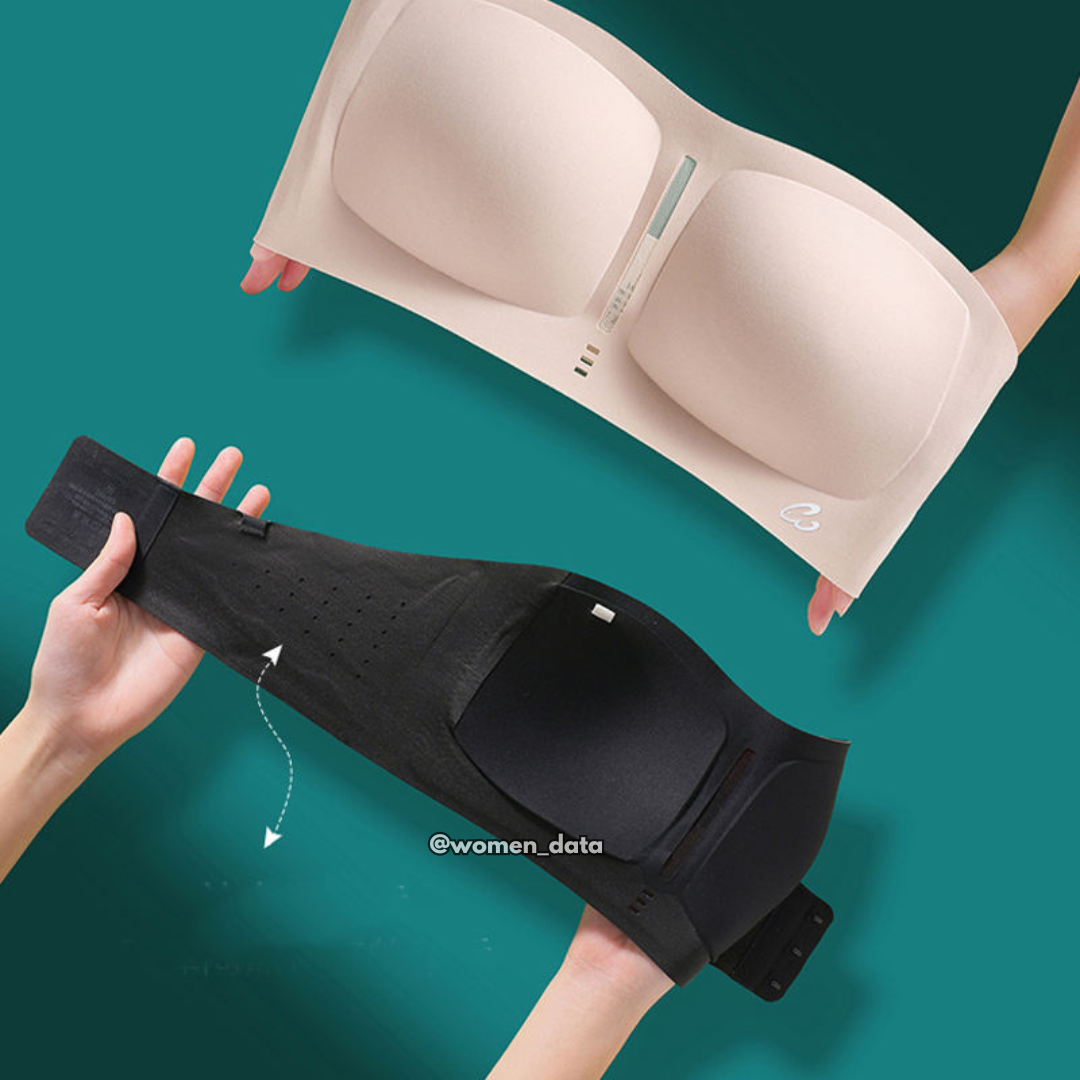 Seamless Invisible Bra with Detachable Transparent Straps