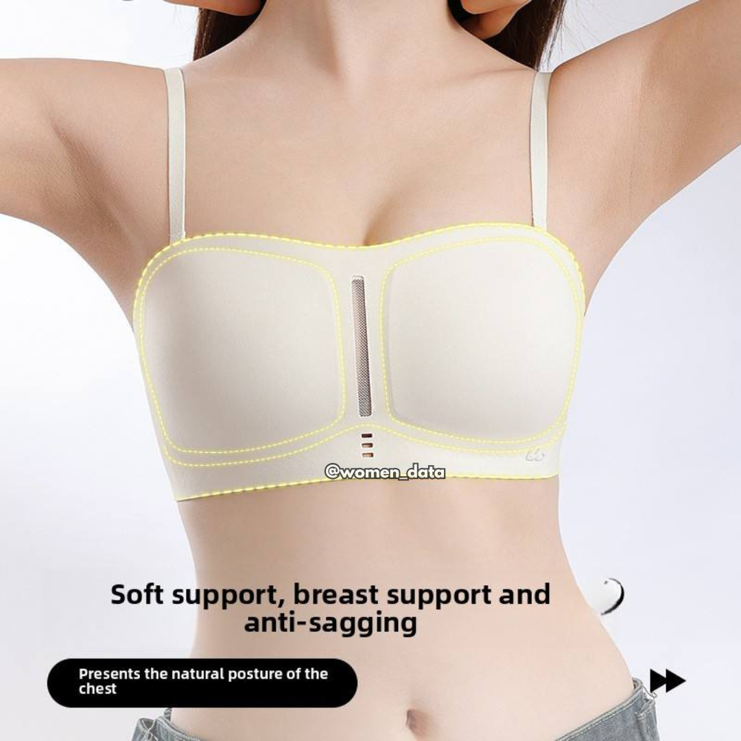 Seamless Invisible Bra with Detachable Transparent Straps