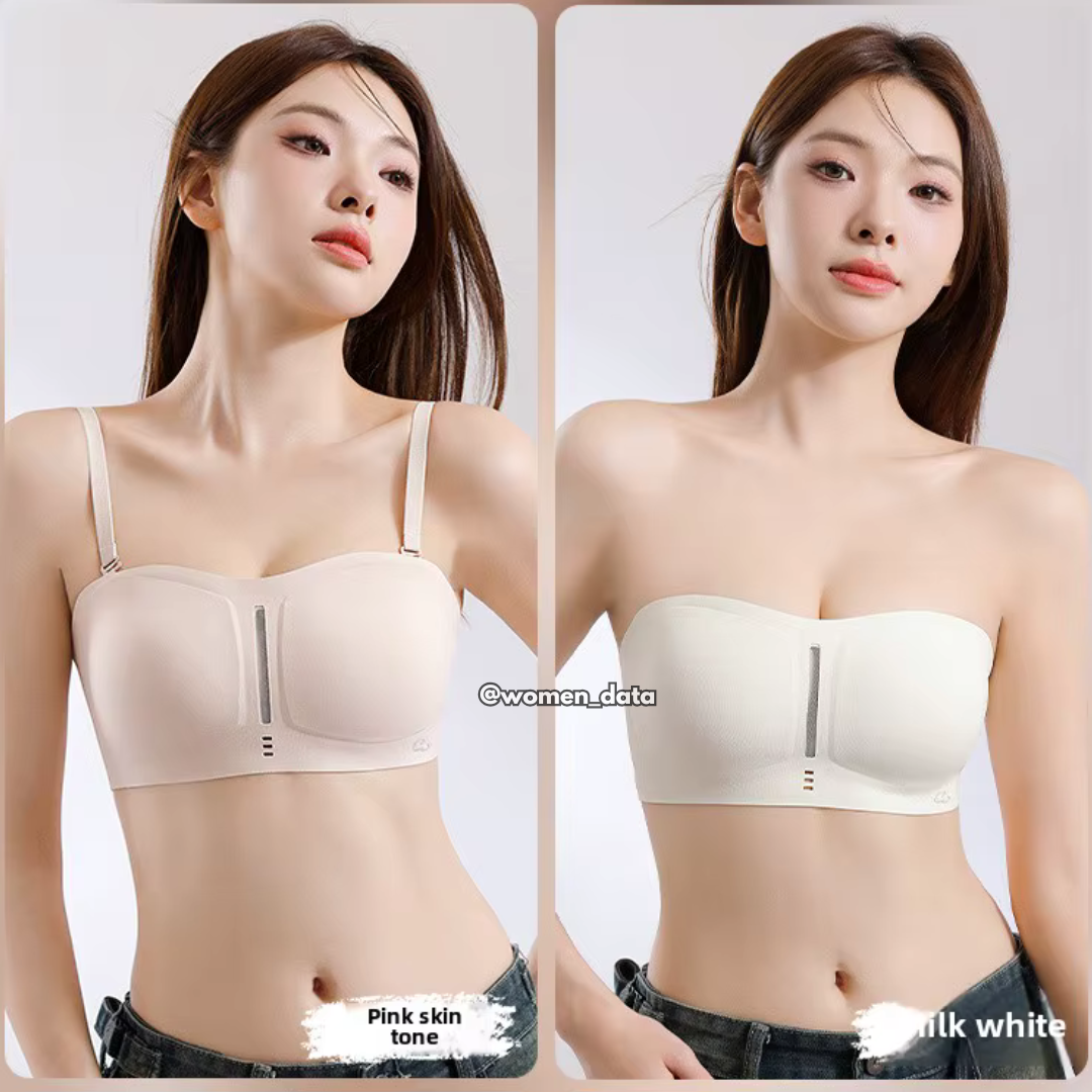 Seamless Invisible Bra with Detachable Transparent Straps