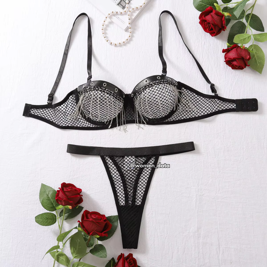 Sexy Mesh Lingerie Set for Women