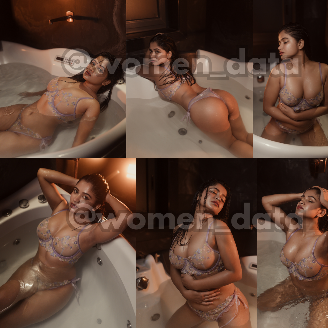 Lavender Embroidered Floral Mesh Lingerie Set – 3 Piece