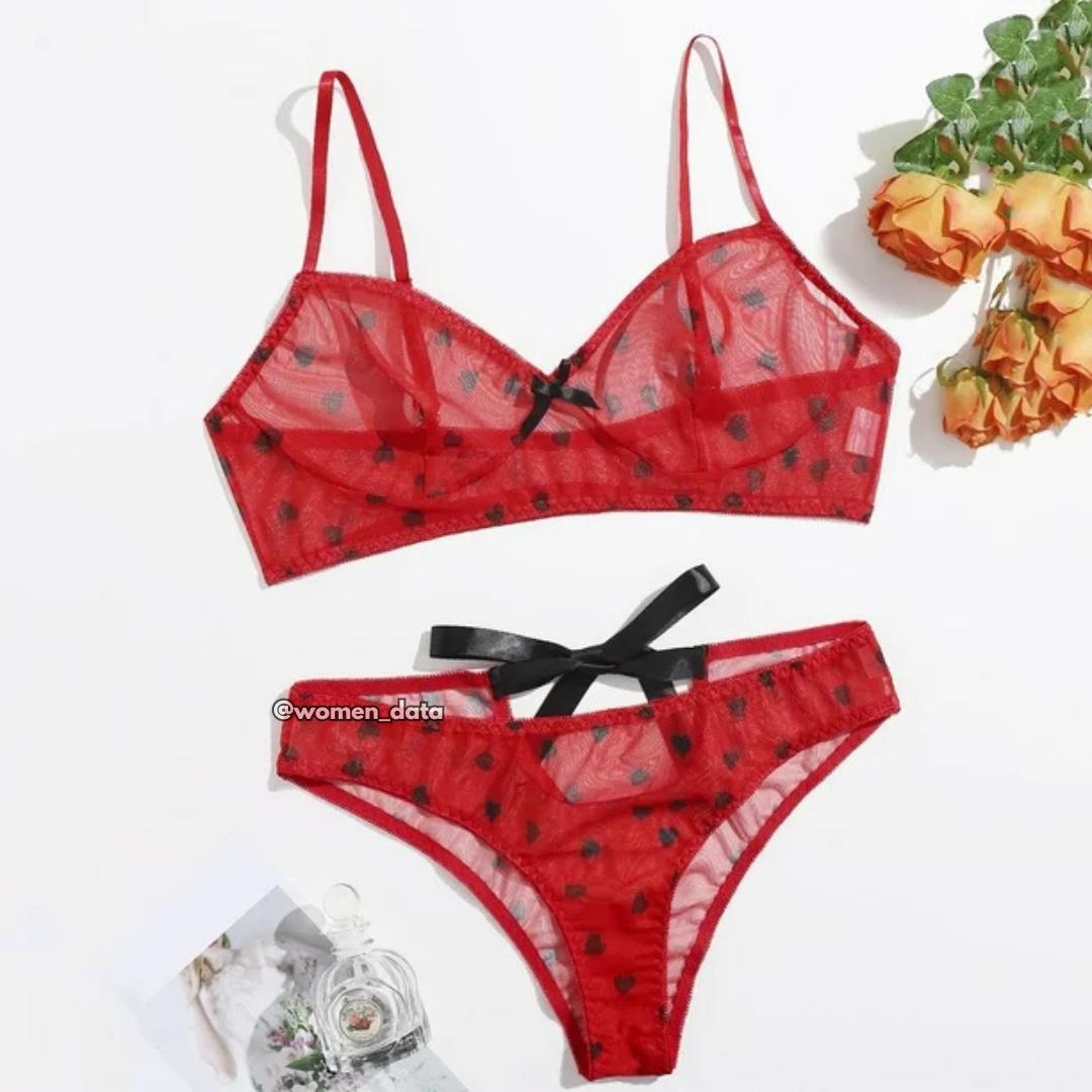 Mesh Bra & Panty Set