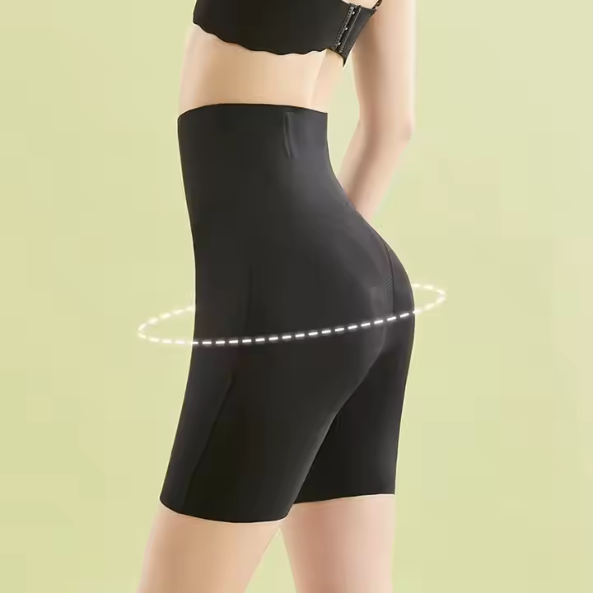 High-Waisted Shapewear Sexy Hip Lift Pants Black