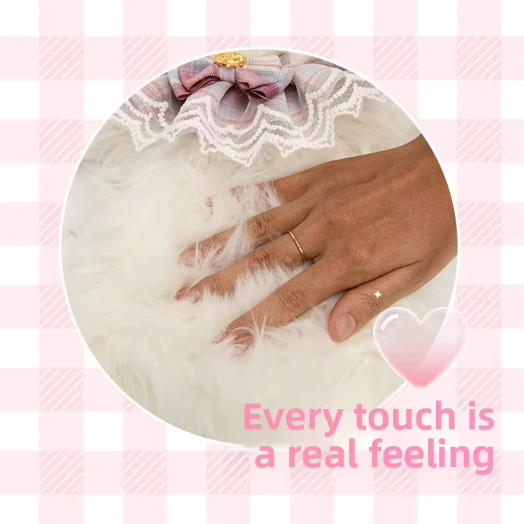 Kawaii Cat Plush Backpack with Accessories