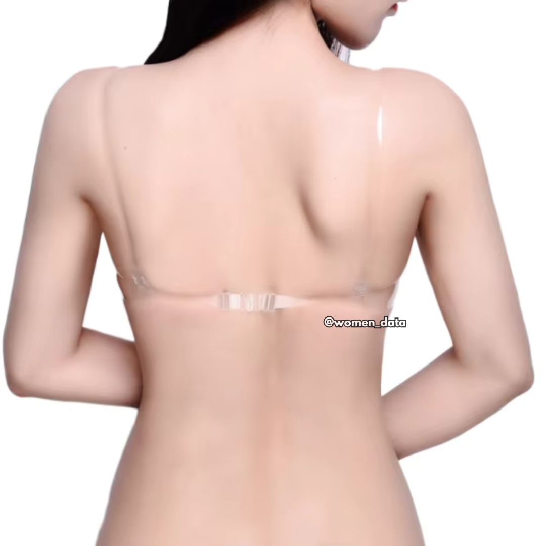 Transparent Push Up Invisible Bra with Clear Straps