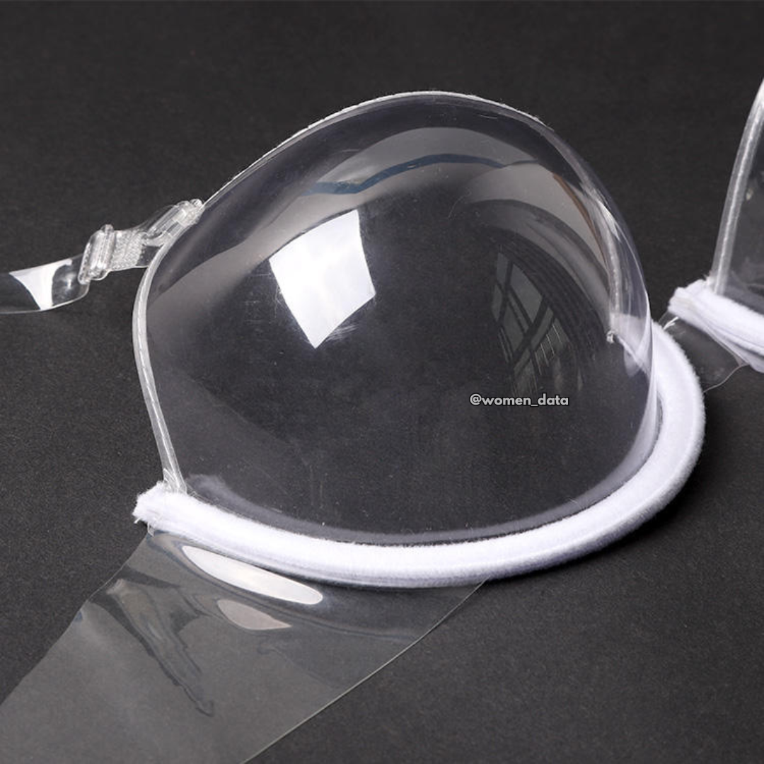 Transparent Push Up Invisible Bra with Clear Straps