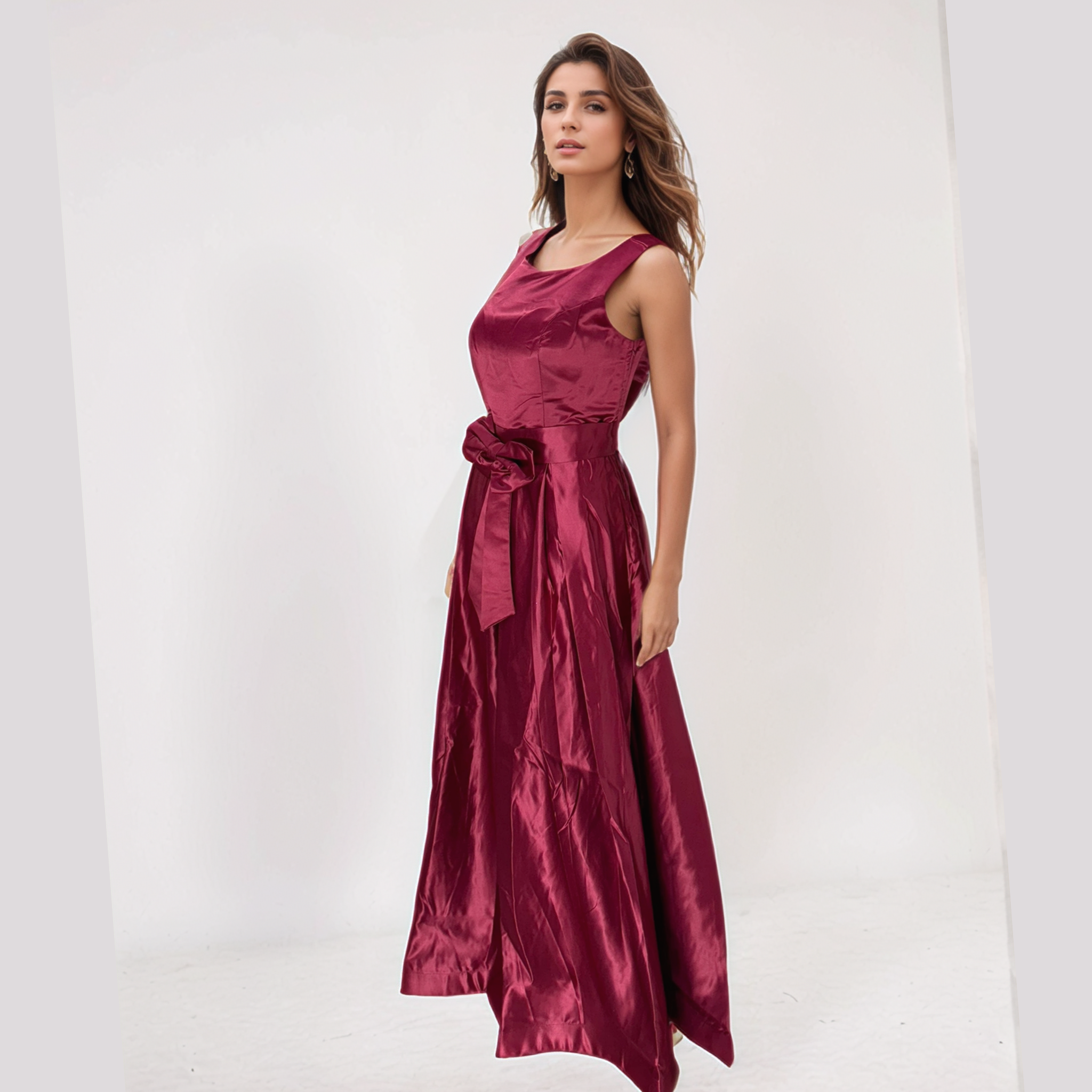Timeless Beauty Full-Length A-Line Wedding & Party Gown for Women