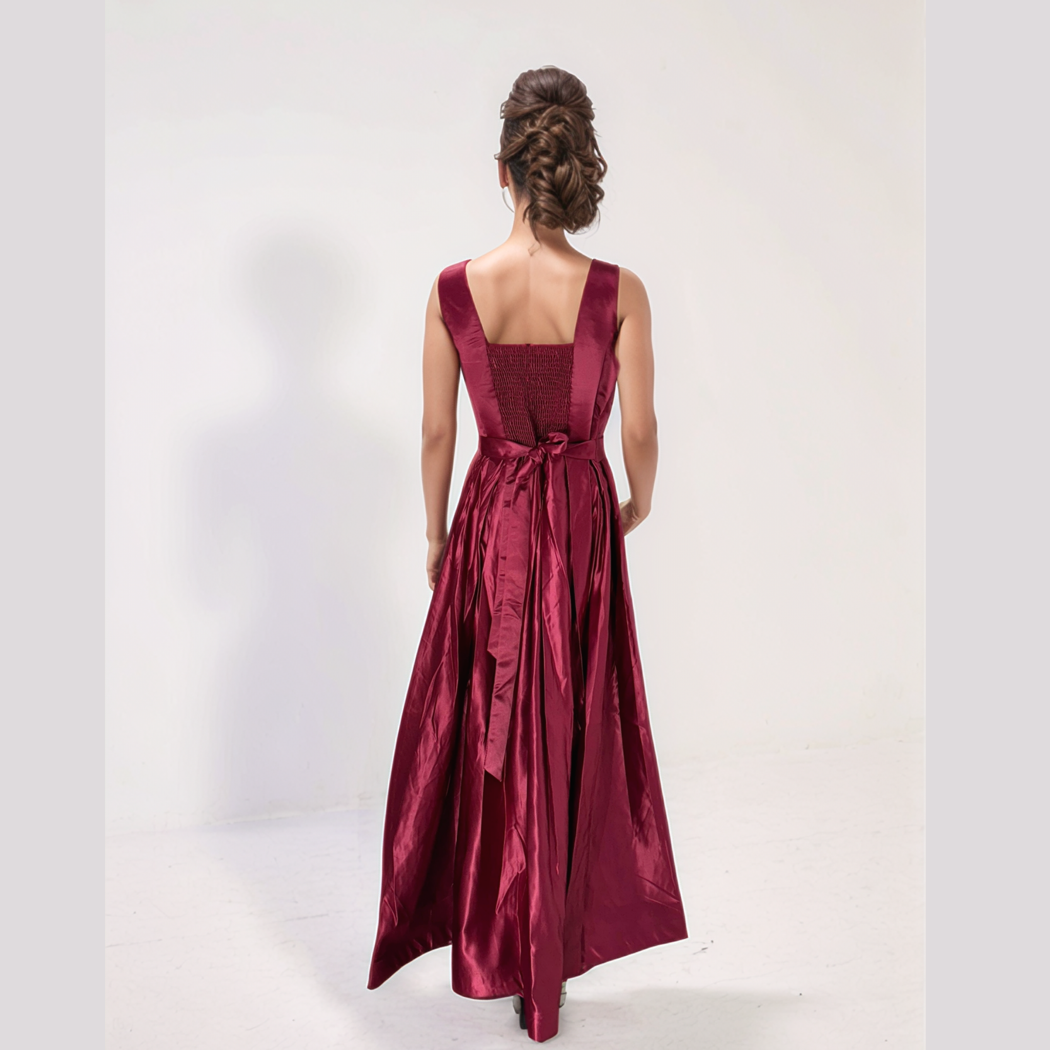 Timeless Beauty Full-Length A-Line Wedding & Party Gown for Women
