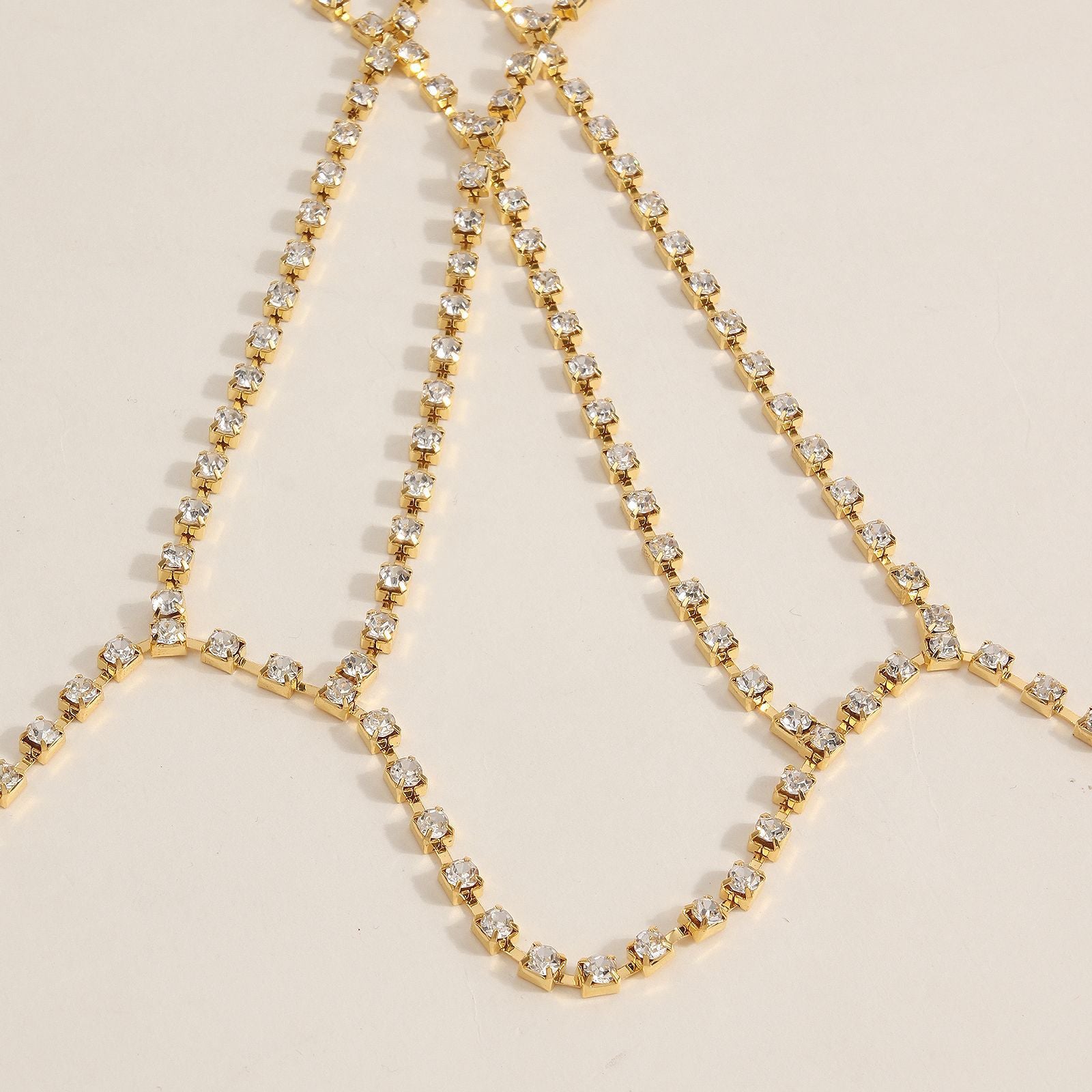 Luxury Gold Floral Body Chain Harness