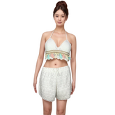 Two Piece beach Wear for Women White