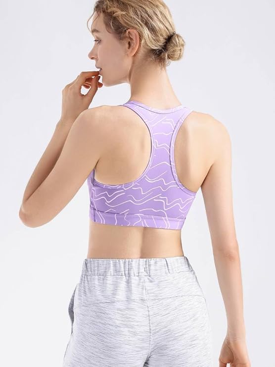 Wide Straps Chest Padded Sports Tank Top