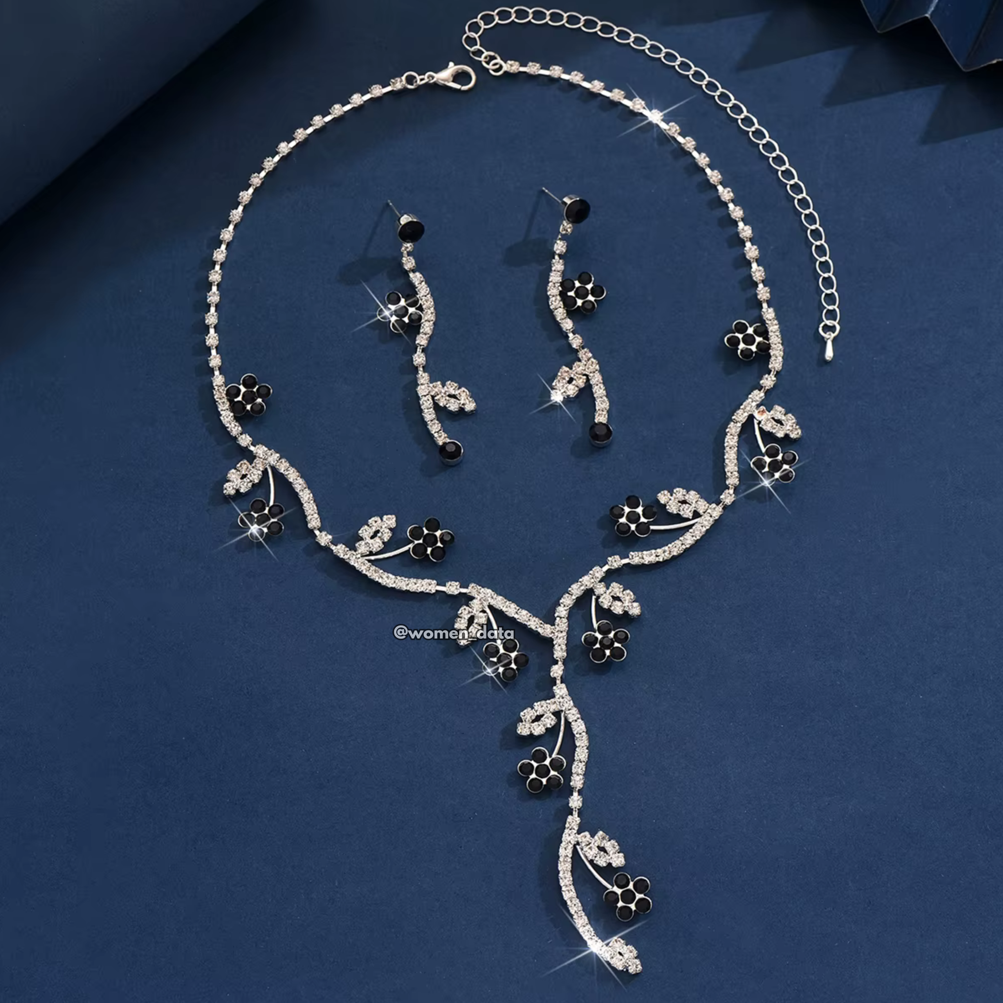 Women Crystal Necklace Set