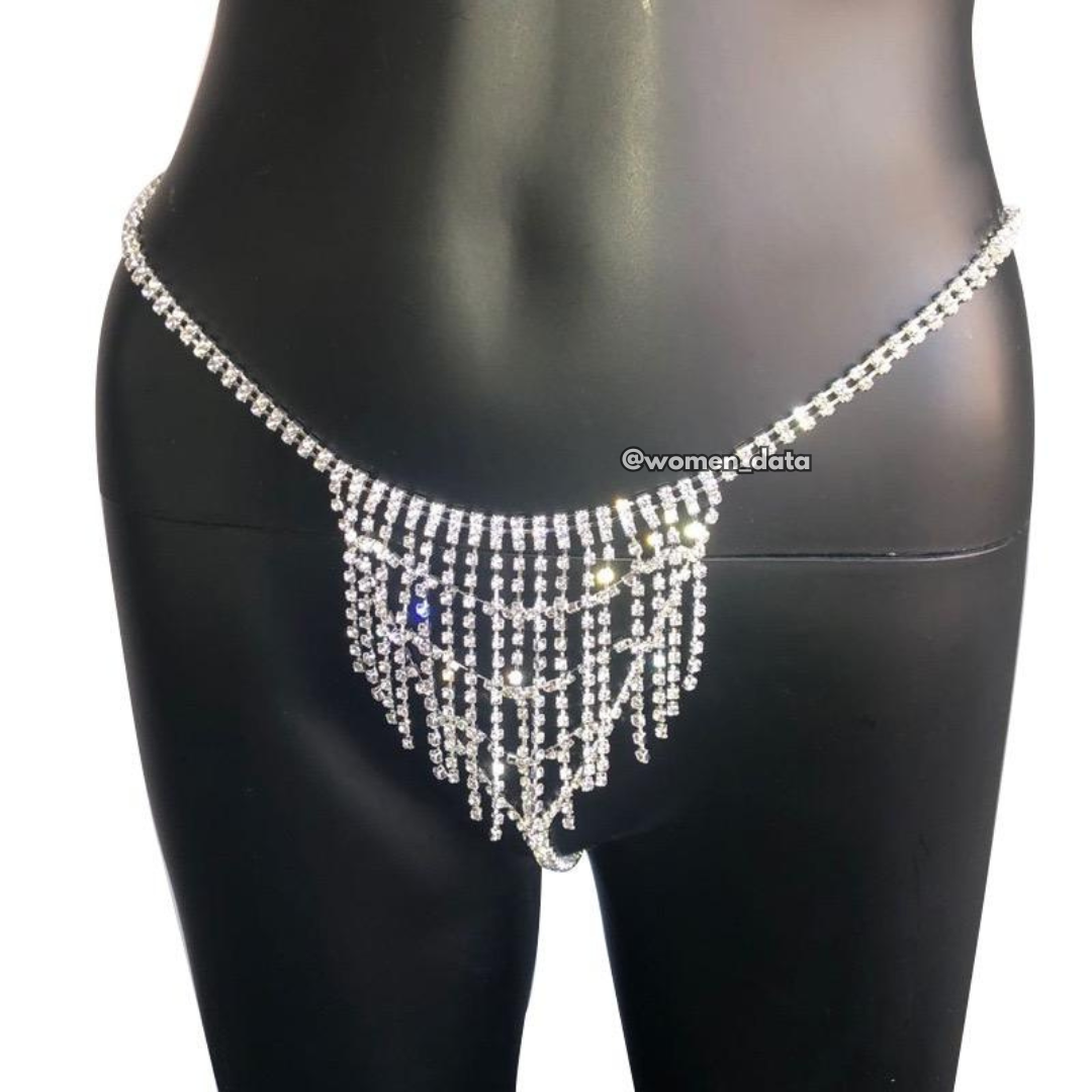 Luxury Rhinestone Two-Piece Body Chain Set