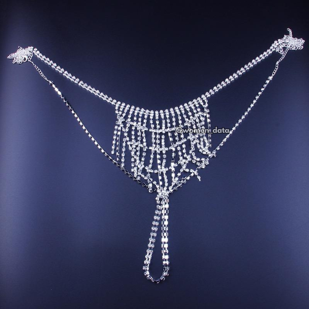 Luxury Rhinestone Two-Piece Body Chain Set