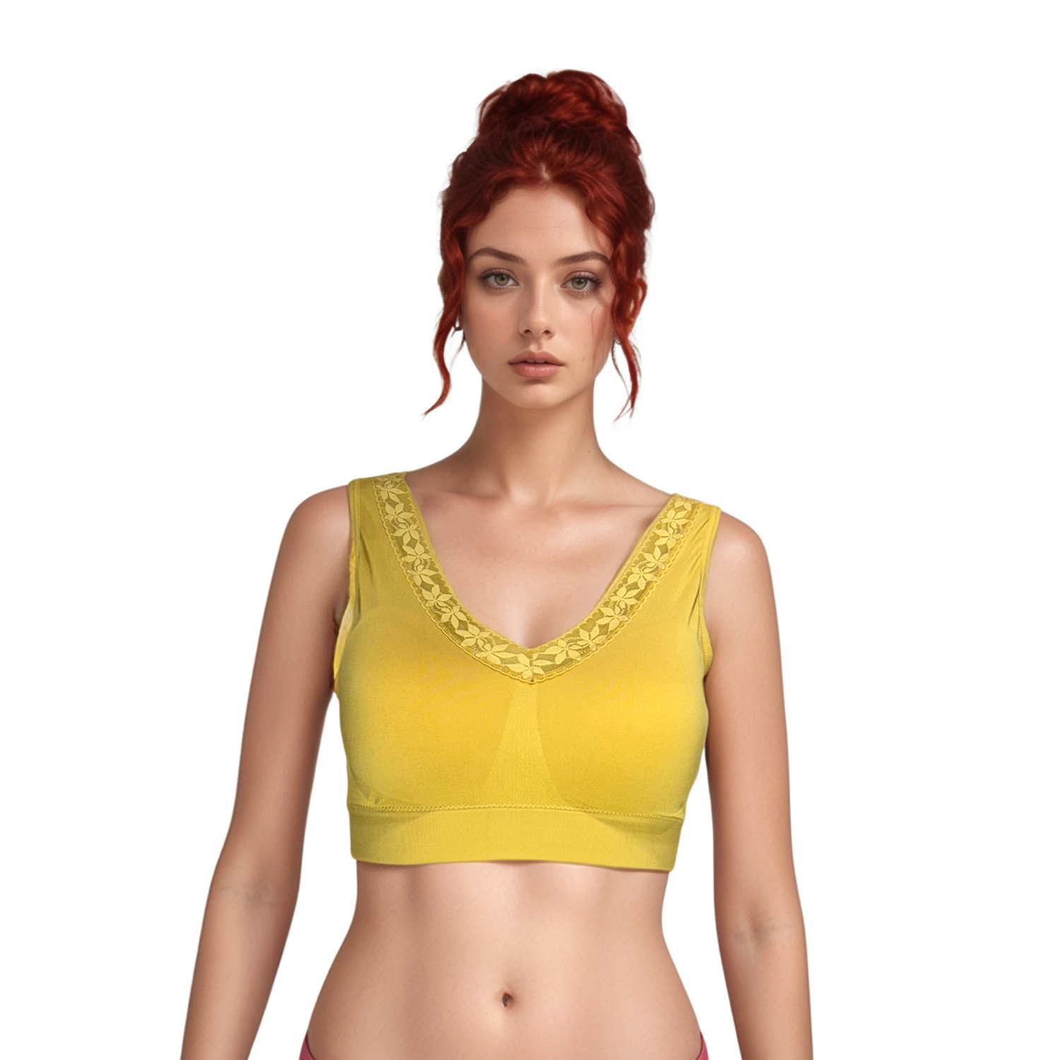 Yellow bra tops